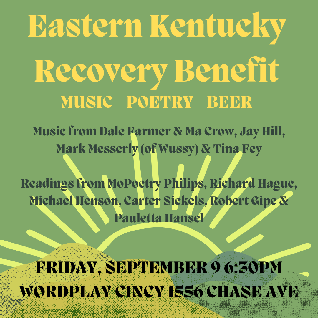 The Eastern Kentucky Recovery Benefit will be at WordPlay Cincy ...