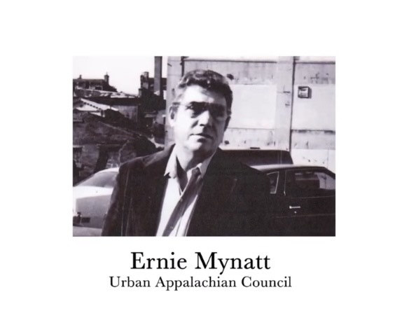 A black and white photograph of Ernie Mynatt during his involvement with the Urban Appalachian Council