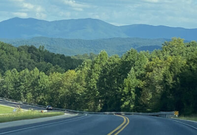 Looking south on the Mountain Highway
